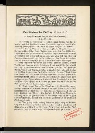 A. Angriffskrieg in Belgien und Nordfrankreich