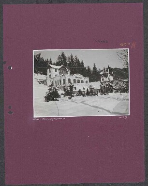 Wiederherstellung und laufender Unterhalt der Bahnstrecke Predeal (Kronstadt) - Ploesti auf rumänischer Seite: Sinaia, Mannschaftsquartier Restaurant Ungarth