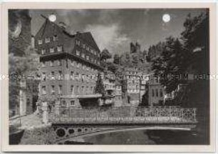 Monschau, Rotes Haus und Befestigungsanlage Haller