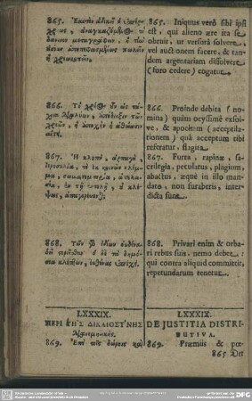 LXXXIX. Von der Gerechtigkeit, die im außtheilen bestehet
