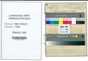 Entnazifizierung Karl Dietrich , geb. 22.02.1899 (Bauinspektor)