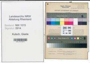 Entnazifizierung Gisela Kutsch , geb. 15.05.1912 ()