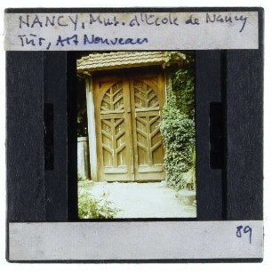 Nancy, Musée de l'École de Nancy : Tür