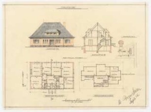Propstei: Lageplan, Grundriss, Ansicht, Schnitt