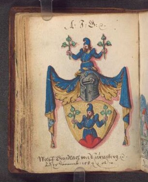Wolf Gündlach, 1584-12-15: Initialen, Us., Sentenz (ital.)