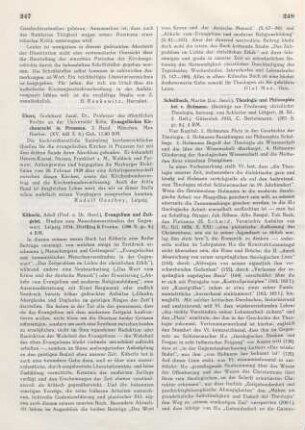 247 [Rezension] Evangelisches Kirchenrecht in Preussen ; 3