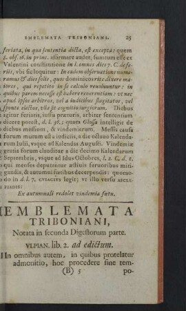 Notata in secunda Digestorum parte.