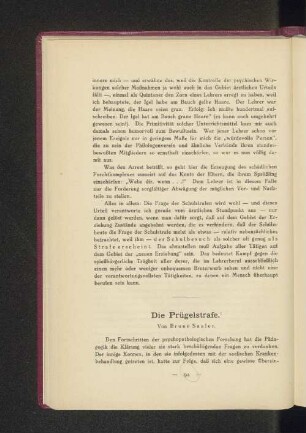 Die Prügelstrafe.