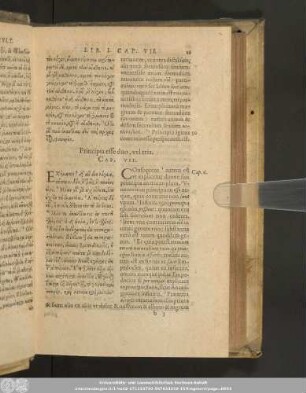 Principia esse duo, vel tria. Cap. VII.