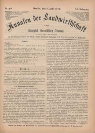No. 45. Berlin, den 5. Juni 1872. XII. Jahrgang.