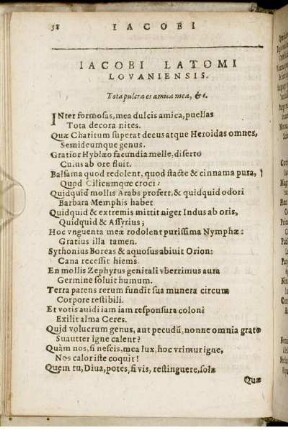 Jacobi Latomi Lovaniensis.