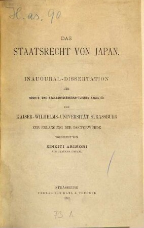 Das Staatsrecht von Japan