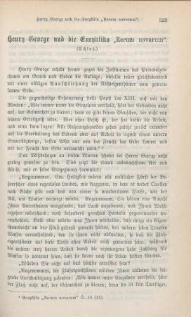 523-544 Henry George und die Encyklika Rerum novarum : Schluß