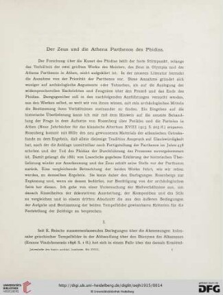18: Der Zeus und die Athena Parthenos des Phidias