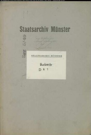 Streitigkeiten von Gemeinden des Grundes Burbach und Selbach mit Gemeinden aus Nassau-Siegen