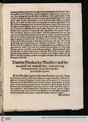 Das fünffte Capitel