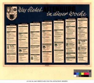 Originaltitel: Was bietet Altenburg in dieser Woche 5. Februar bis 11. Februar 1951