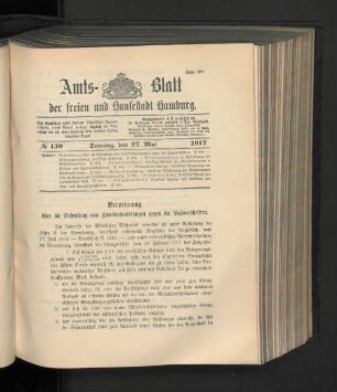 No. 130, 27. Mai 1917
