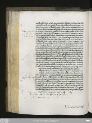 Quarta r[ati]o: Corpus ex materia & forma co[m]ponit[ur]. Cap.vii.