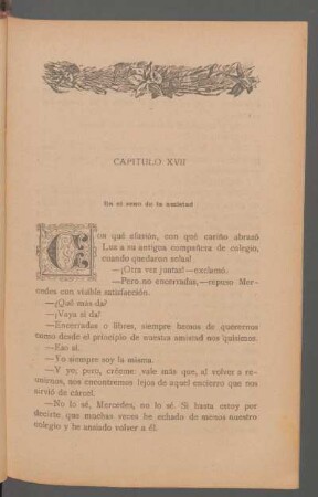 Capítulo XVII - En el seno de la amistad