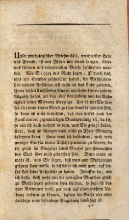 Ueber das Wesen und die Behandlung der Mythologie : ein Brief an Herrn Hofrath Creuzer
