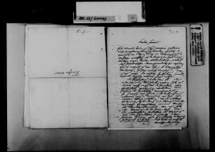 Schreiben von Friedrich Kiefer, Karlsruhe, an August Lamey: Konflikt mit einem Journalisten des Mannheimer Journals.