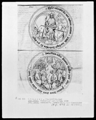 Evangeliar aus Metten — Teil mit theologischen und symbolischen Darstellungen — ---, Folio 107verso
