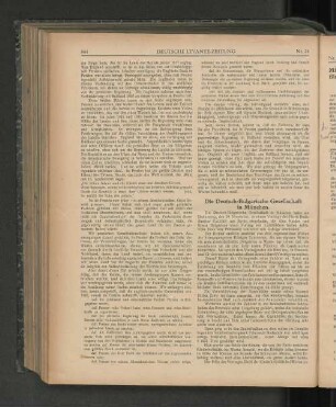 Die Deutsch-Bulgarische Gesellschaft in München.