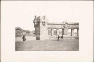 Kaiserdenkmal am Deutschen Eck, Koblenz: Ansicht Umwehrung der Terrasse