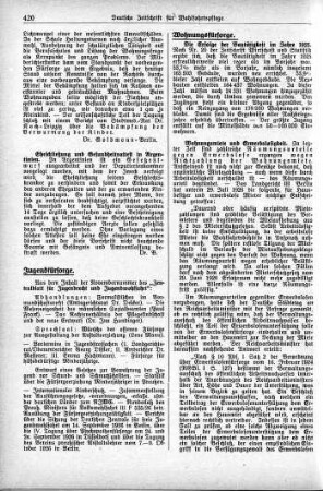 Die Erfolge der Bautätigkeit im Jahre 1925 [Wohnungsfürsorge]