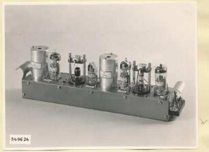 Spektrometer 3-12cm, Markenteil II Typ S.-Nr. 96.70011.1 Draufsicht, Foto 1954