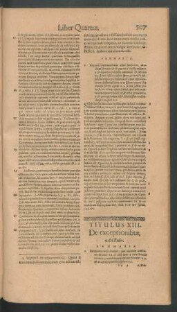 Titulus XIII. De exceptionibus.