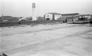 Gemeinderatsbeschluss zur Ansiedlung von Gewerbebetrieben auf dem Viereck Durmersheimer Straße/Pulverhausstraße/Eichelbergstraße und Heidenstückerweg.