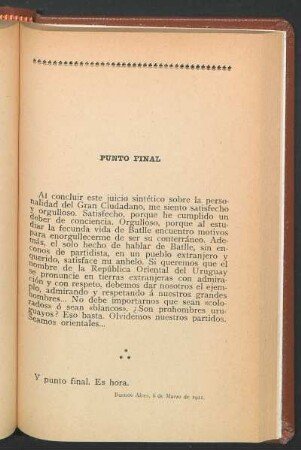 Punto final