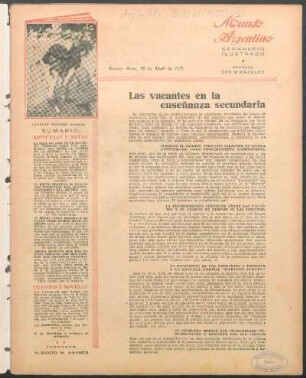 Las vacantes en la enseñanza secundaria