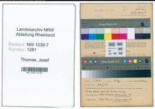 Entnazifizierung Josef Thomas , geb. 21.10.1918 (Chemotechniker)