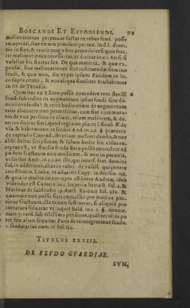 Titulus XXVIII. Guardiae.