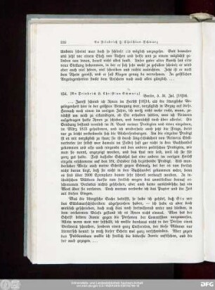 154. [An Friedrich H. Christian Schwarz.]