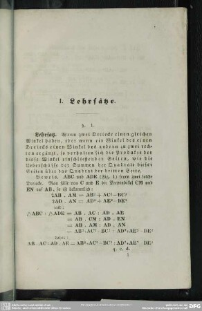 I. Lehrsätze