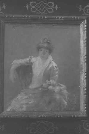 Eröffnung der Dauerausstellung in der Alten Nationalgalerie : Gemälde "Sabine Lepsius als Braut" von Reinhold Lepsius