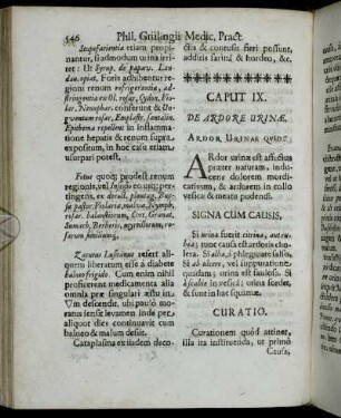 Caput IX. De Ardore Urinæ.