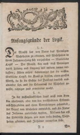 Anfangsgründe der Logik