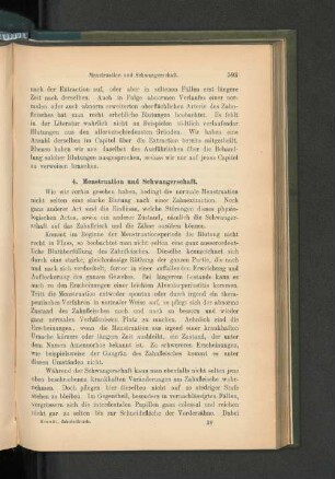4. Menstruation und Schwangerschaft.