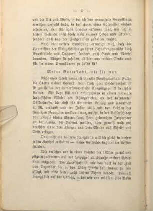 Meine Vaterstadt, wie sie war.