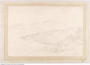 Bergmassiv der Irpinia bei Avellino mit Villa und Kloster