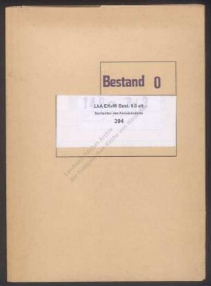 Die Landeskirchen-Agende und liturgische Angelegenheiten; Liturgische Kommission, Schriftwechsel Superintendent Winckel/Pfarrer Möller