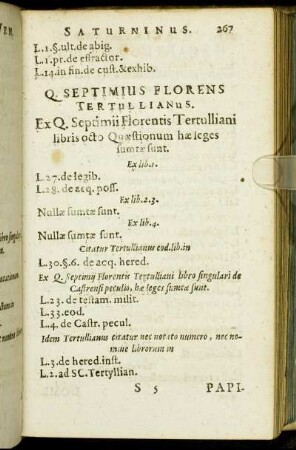 Q. Septimus Florens Tertullianus.