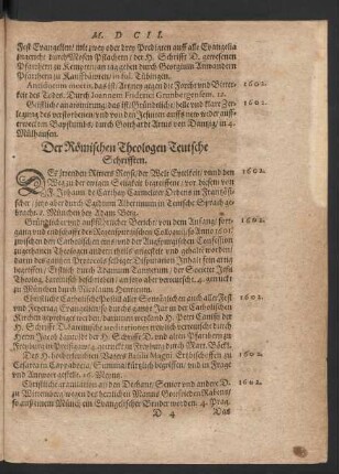Der Römischen Theologen Teutsche Schrifften.