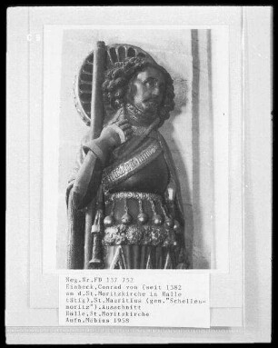 Figur des Heiligen Mauritius, sogenannter Schellenmoritz