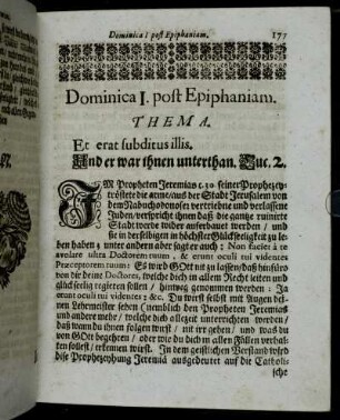 Dominica I. post Epiphaniam. - Dominica II. post Epiphaniam.